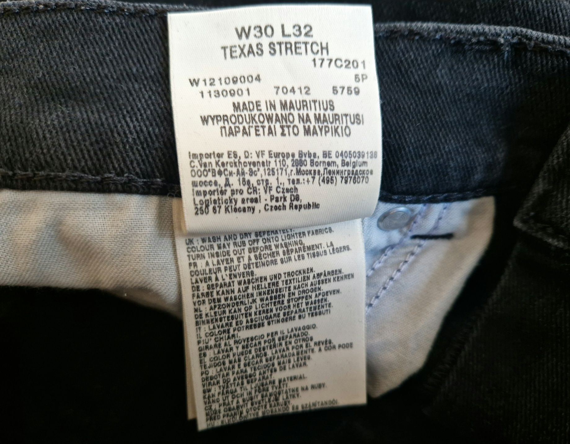 Джинси чоловічі Wrangler W30 L32 TEXAS STRETCH Original