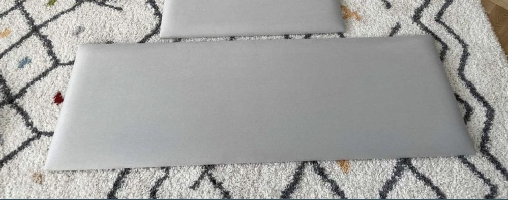 Nowe Panele tapicerowane Meblik 120cm szary stone do łóżka