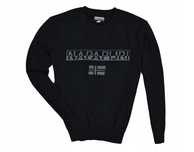 Napapijri Logowany Czarny Sweter Męski Crewneck L