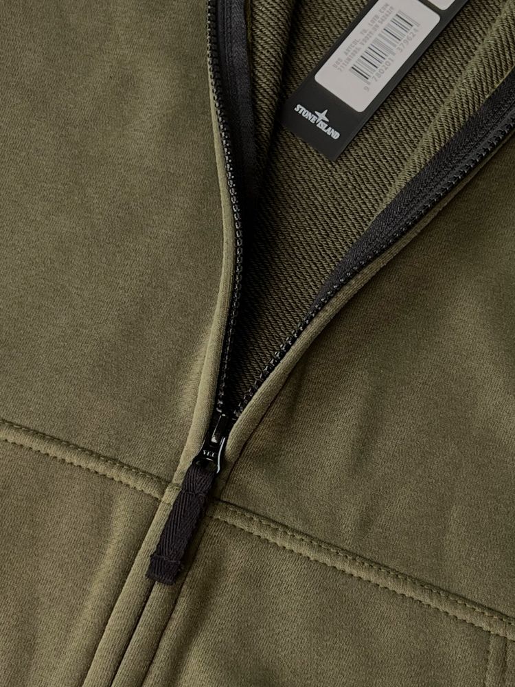 Зіп Худі Stone Island Хакі | Мужская Кофта Стон Айденд Хаки | Олива