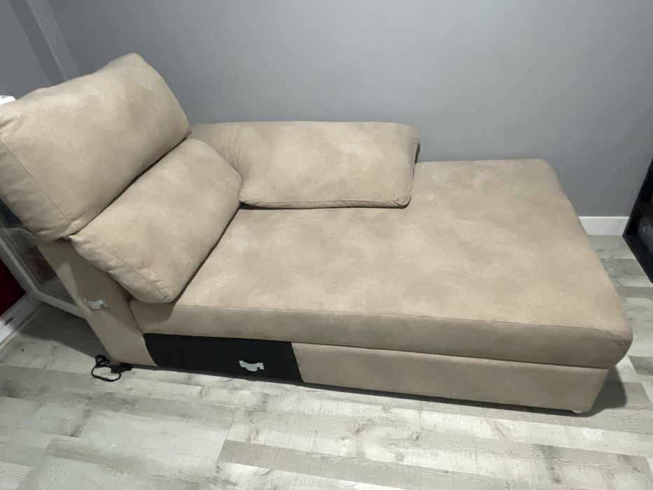 Sofa chaise longue bege