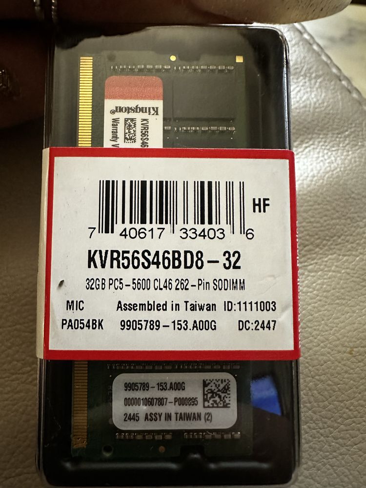 Kingston 32 GB ram