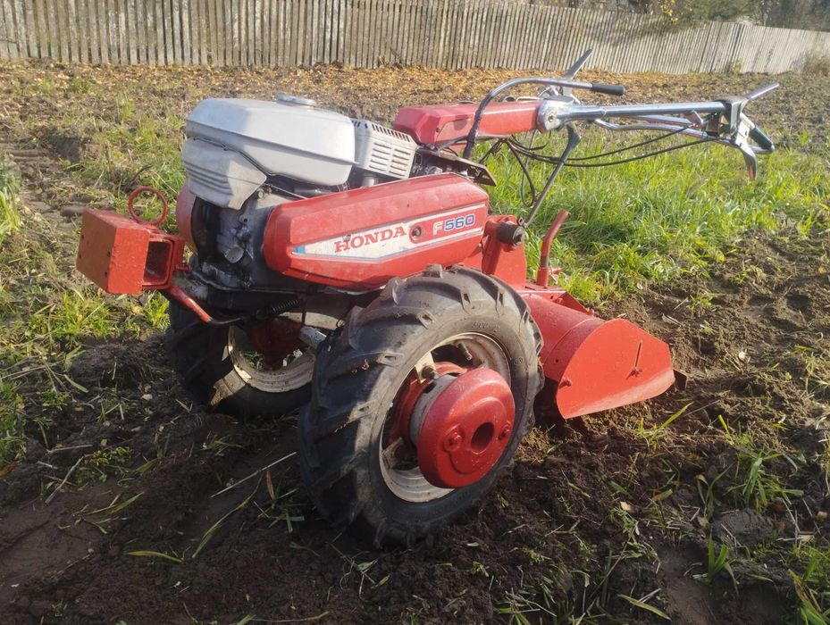glebogryzarka traktorek jednoosiowy honda f 560 zadbana pług obrotowy