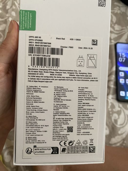 Smartphone Oppo A60 5g NOVO