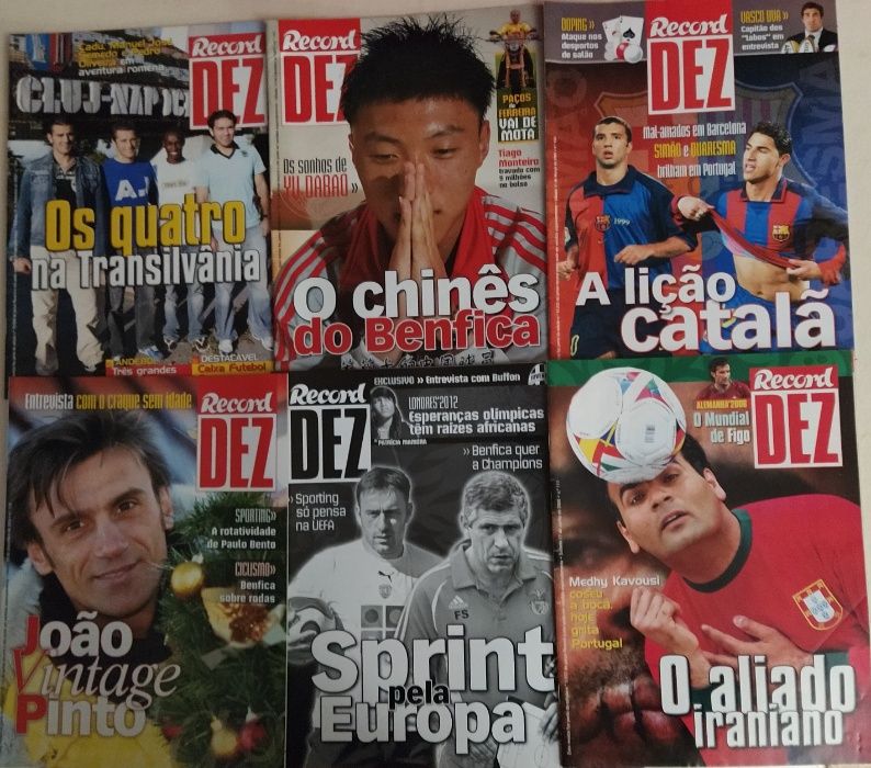 Revistas de futebol 'Record 10'
