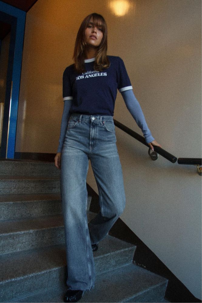 Джинси ZARA, wide leg з високою посадкою