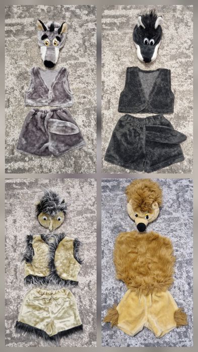 Зайчик, вушка зайця, сніговик, лисичка, свинка, ялинка