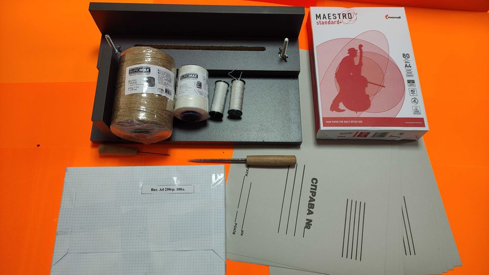 Станок верстат брошурувальник для прошивки зшивання документів