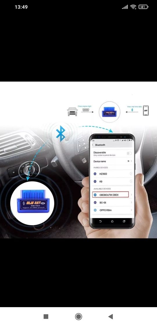 OBD Bluetooth diagnóstico