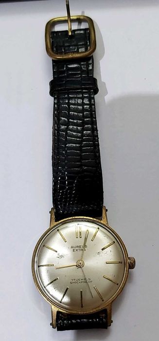 Relógio masculino marca AUREUS Extra Swiss Vintage