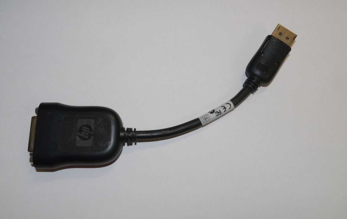 Przejściówka adapter HP DISPLAYPORT - DVI