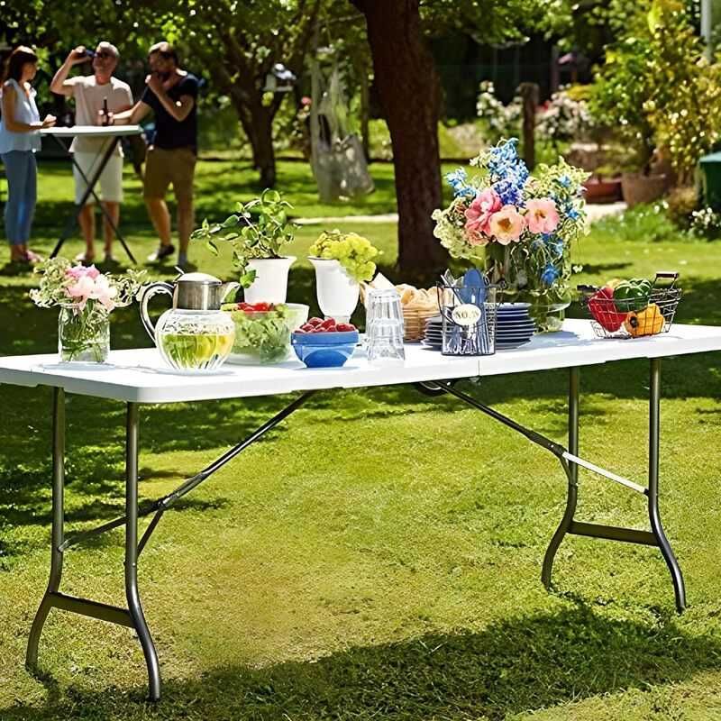Stół cateringowy 240 CM składany okolicznościowy eventowy ogrodowy