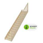 Schody drewniane proste zabudowane SOWOSZ EGD 080R Gr 32mm