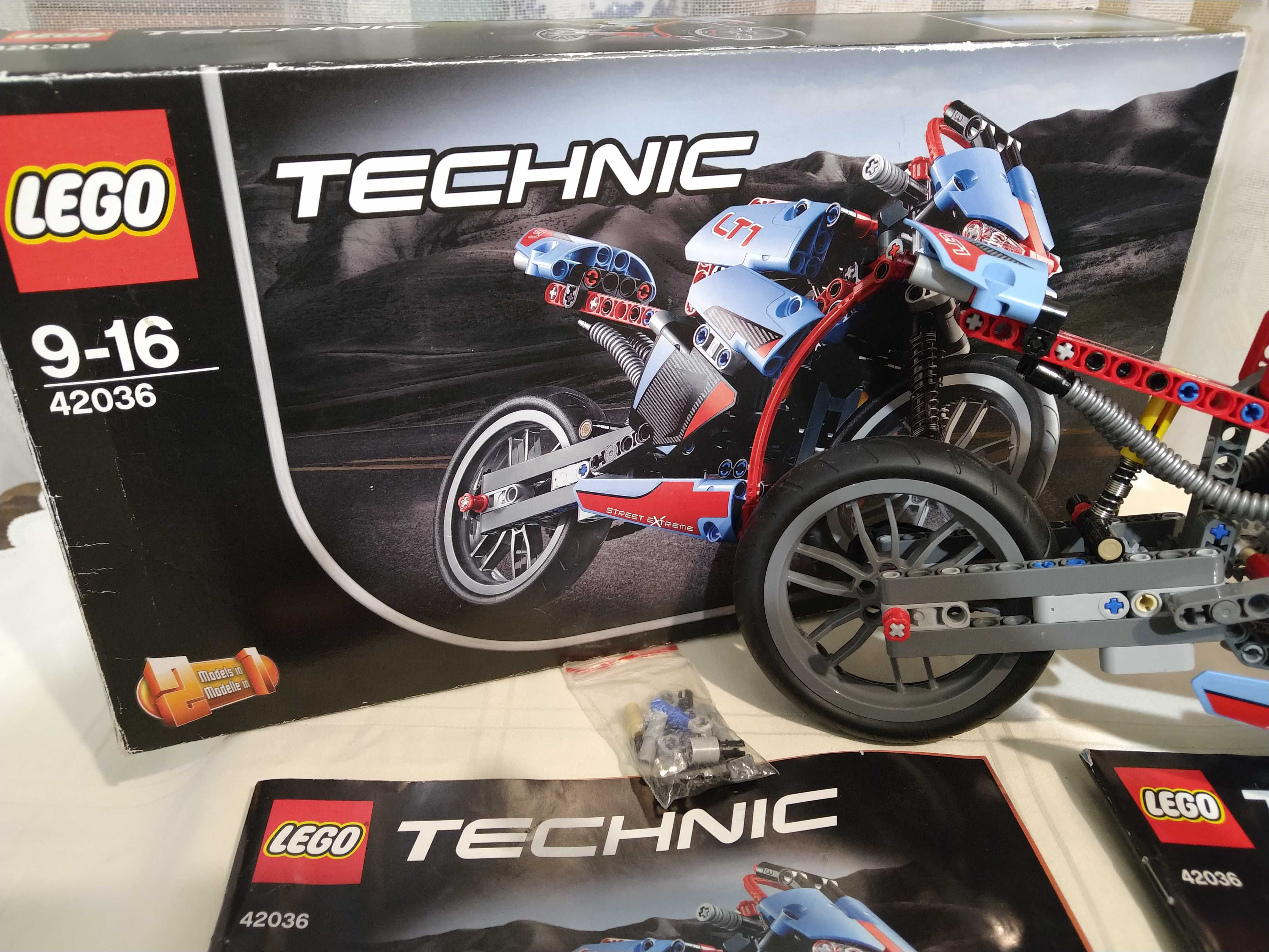 Lego technic 42036 motocykl miejski