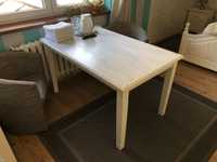 Stolik stół stoliczek drewniany biały
