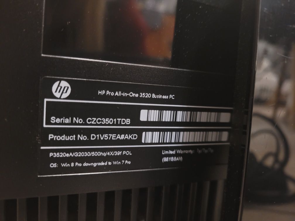 Komputer HP Pro All in one 3520 Business PC sprawny 100%