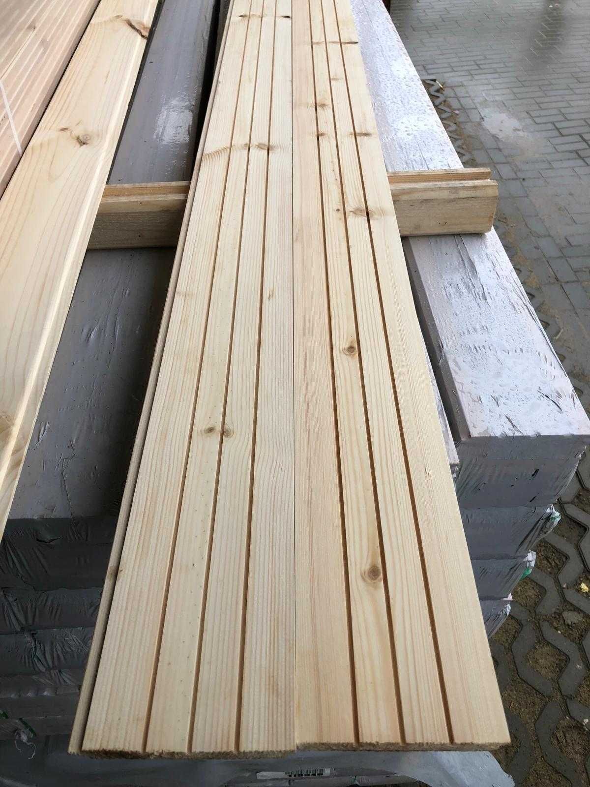 Podbitka boazeria elewacja Świerk profil Softline -12mmx121 STORAENSO