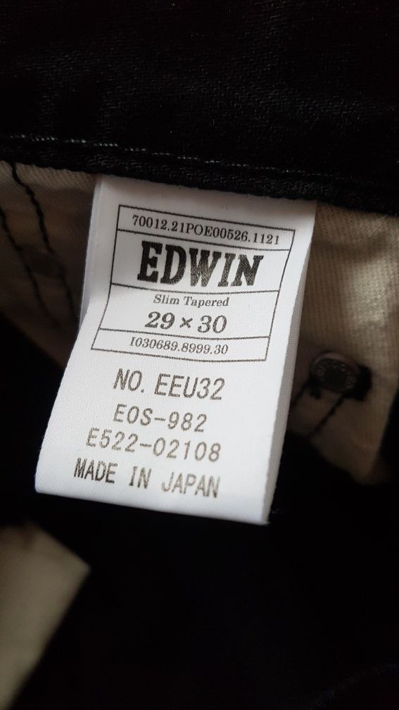 Edwin Tapered Slim Jeansy Slim Fit japan Spodnie dżinsy
Made  i