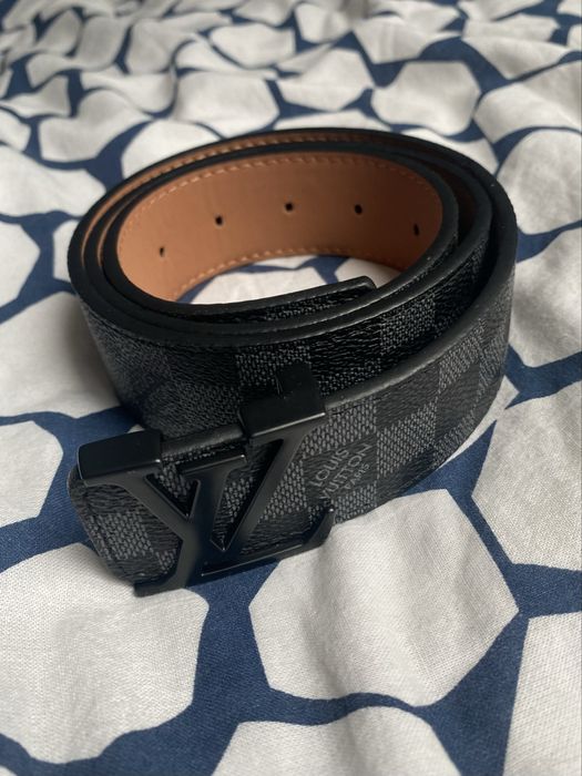 Pasek Louis Vuitton 105 cm – czarny, jak nowy, okazja