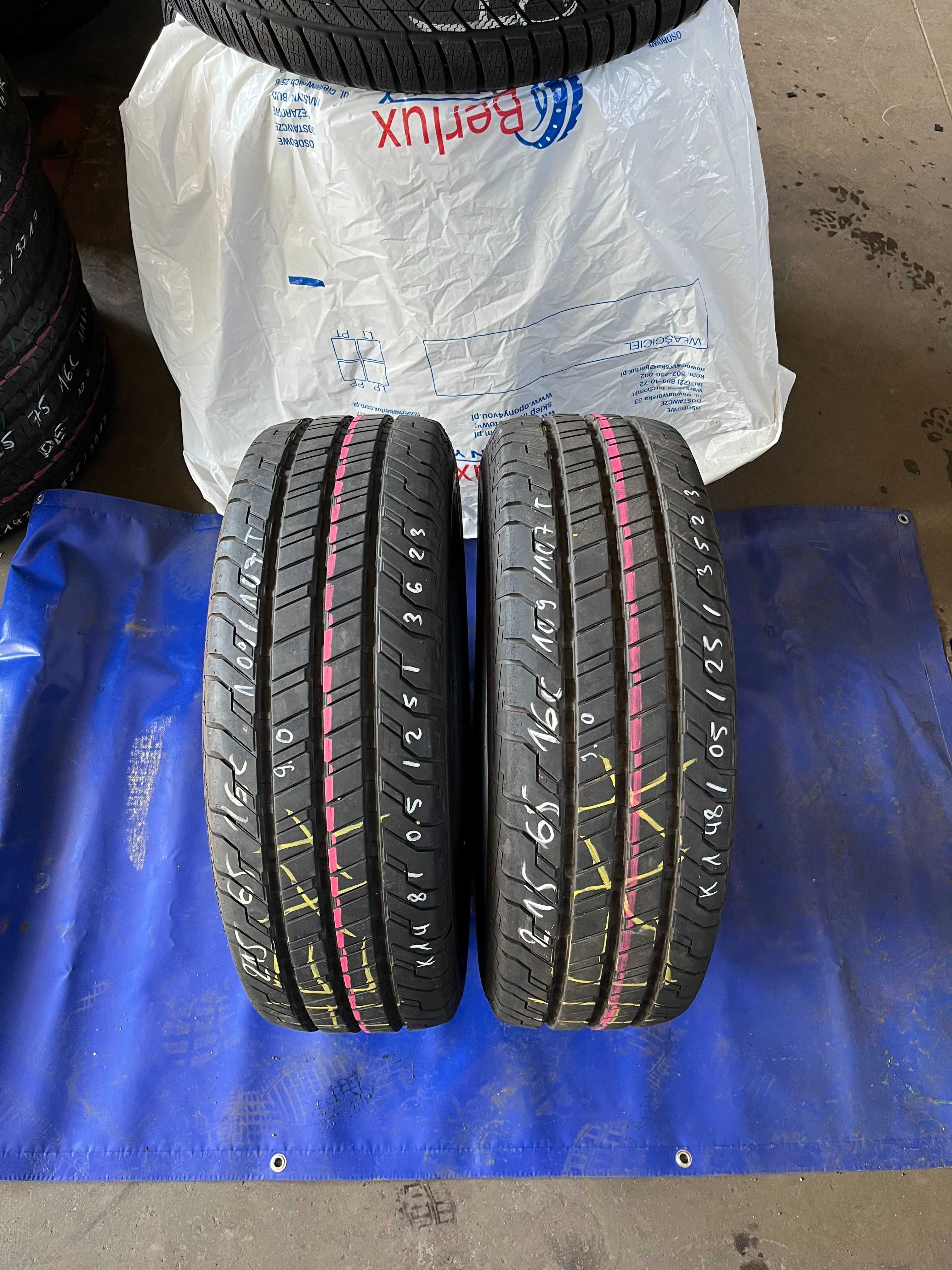 2 opony 215/65R16 C 109/107 T Continental ContVanContact 200