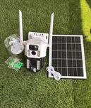 Камера видеонаблюдения 4G на солнечной батарее 8Мп V380Pro видеокамера