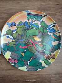 2 Talerze 24.5cm Wojownicze Żółwie ninja, Turtles melamina