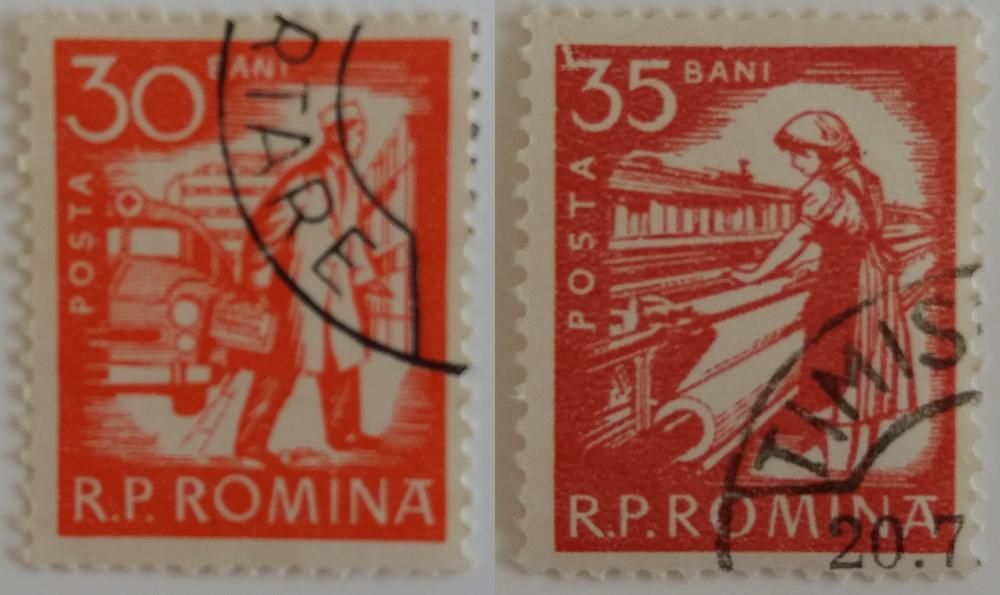 Znaczki pocztowe, Rumunia 1962, Codzienne życie