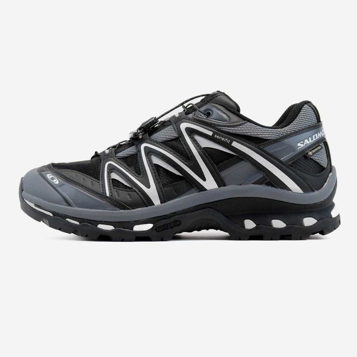 Мужские кроссовки Salomon XT-Quest GTX “Black Silver” (чорні) X4334