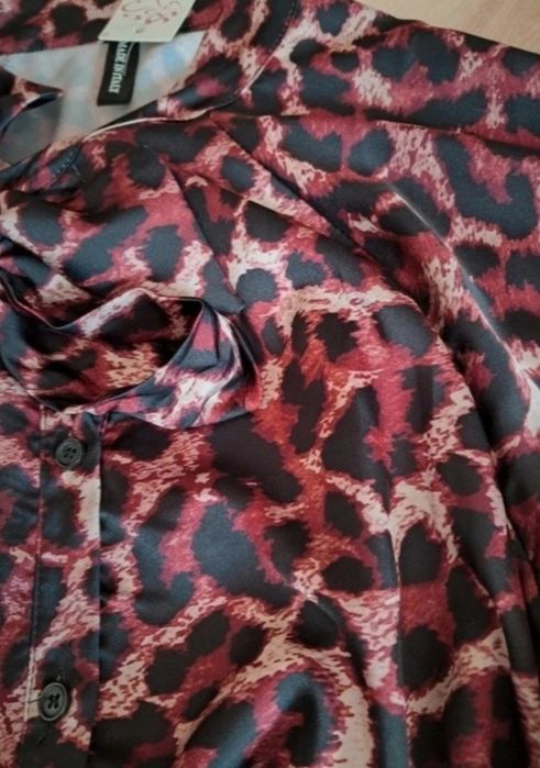 Bluzka koszulowa, koszula panterka, nowa