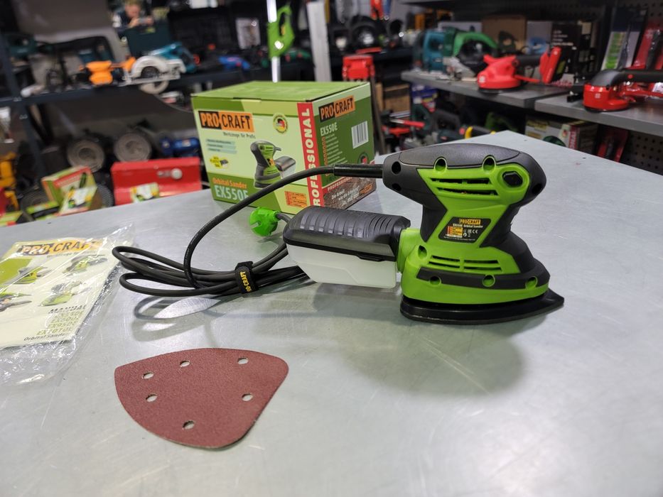 Вибрационная Эксцентриковая Шлифмашина ProCraft EX550E Гарантия 12мес