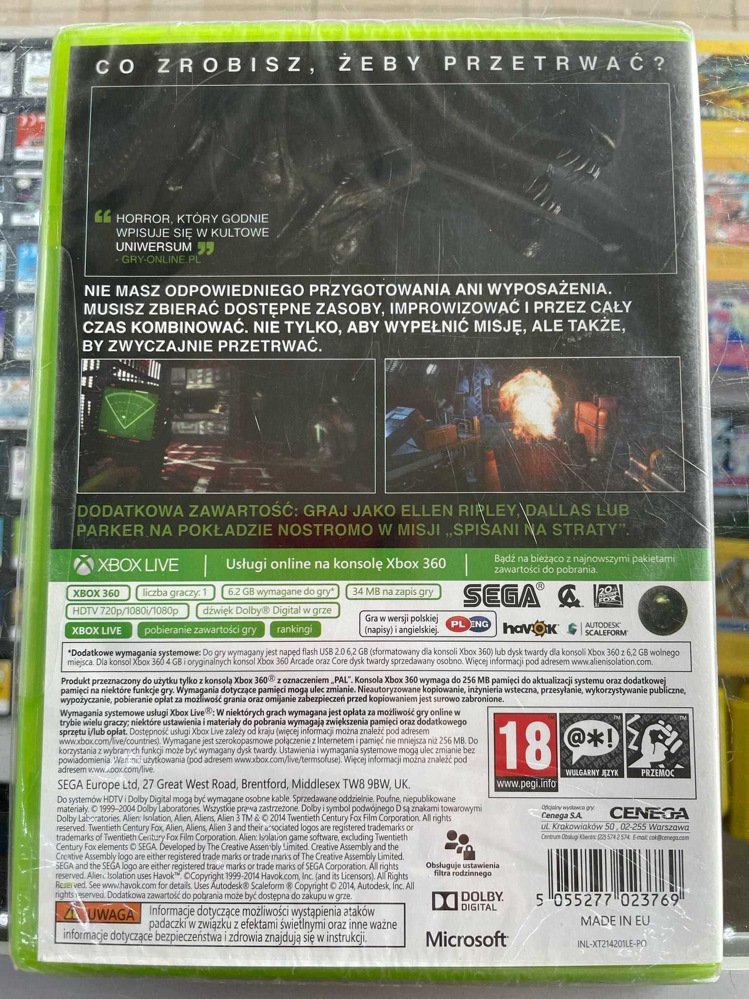 Xbox 360 - Obcy Izolacja - PL - Sklep Wolumen - Metro Wawrzyszew