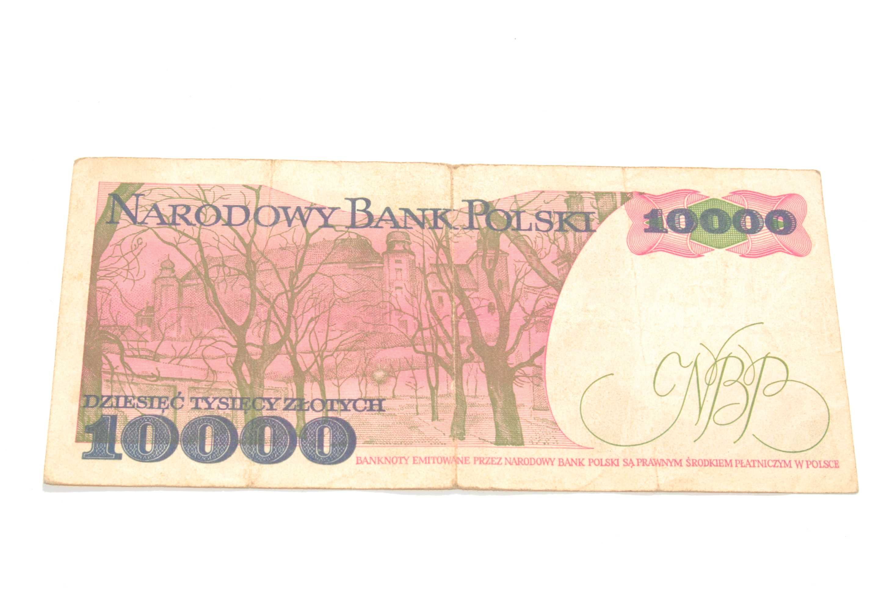 Stary banknot 10000 złotych Wyspiański 1987 antyk