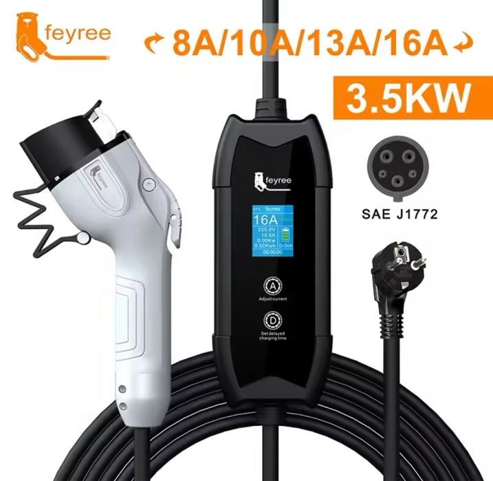 Зарядка Type 1 (Wifi)Зарядний пристрій Type 2 GBT 16А , 32А