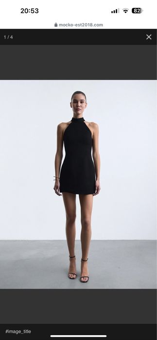 Чорна коктейльна сукня від MOCKO