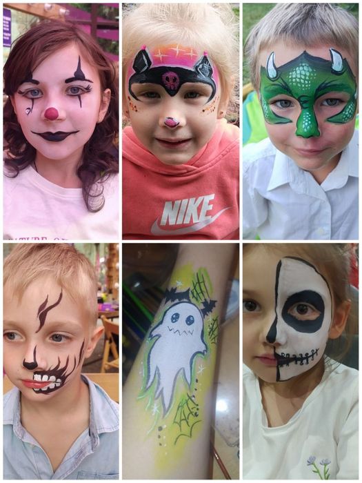 Аквагример, послуги аквагриму в Києві та області, аквагрим на Хеллоуїн