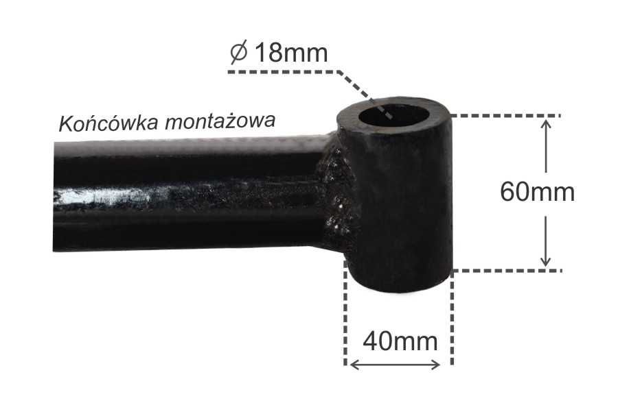 Przyczepka do TRAKTORA JEDNOOSIOWEGO MC370 500kg