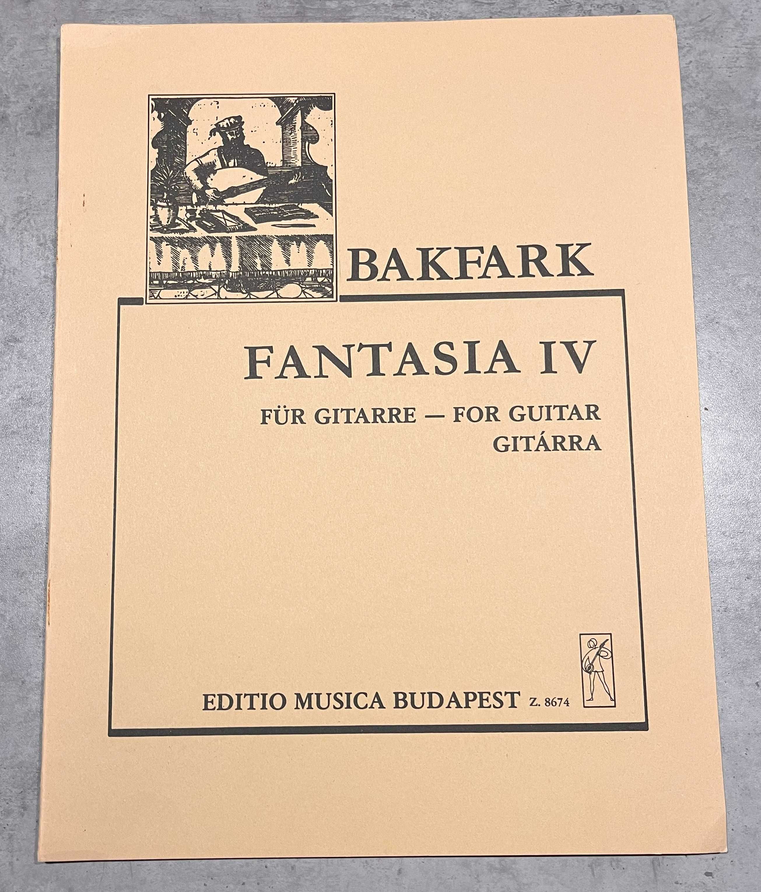 Zestaw nut gitara BAKFARK - Editio Musica Budapest - 8 zeszytów