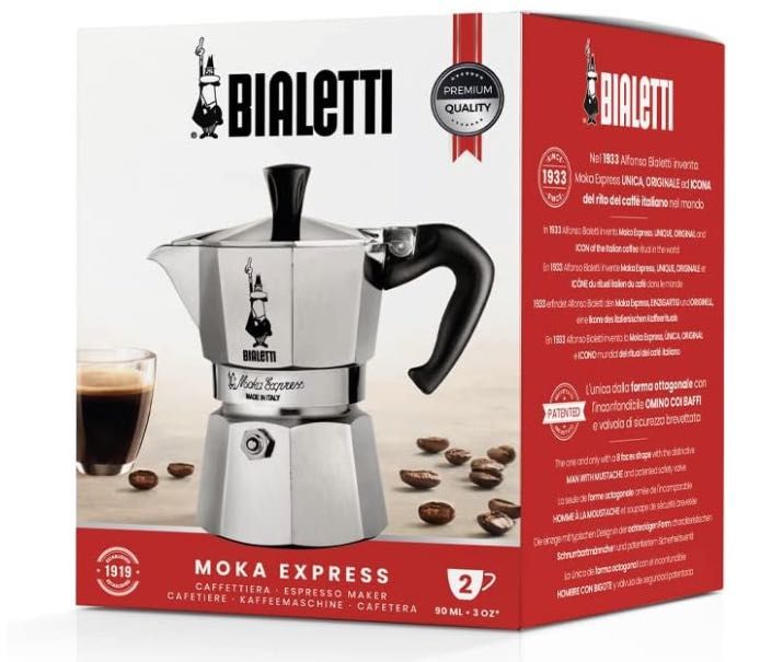Bialetti Moka Express Export kawiarka 90 ml 2 filiżanki - Włoska