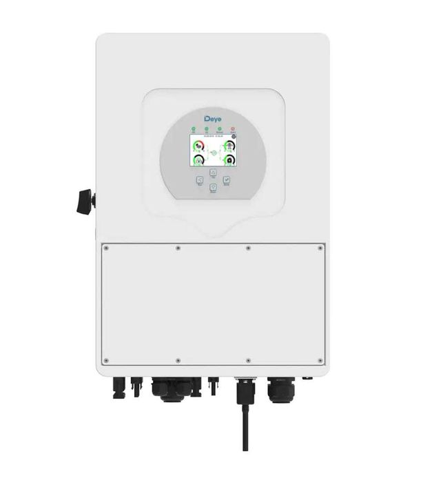 Zestaw foto PV DEYE 5,5kw, Falownik 6kwh, Magazyn 12,28kwh.