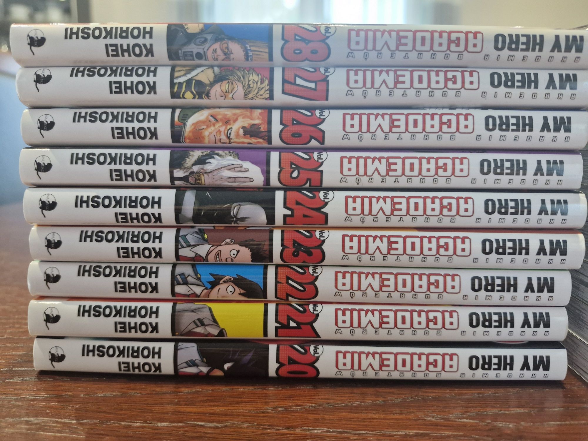 Mangi z serii "My hero academia" Kohei Horikoshi