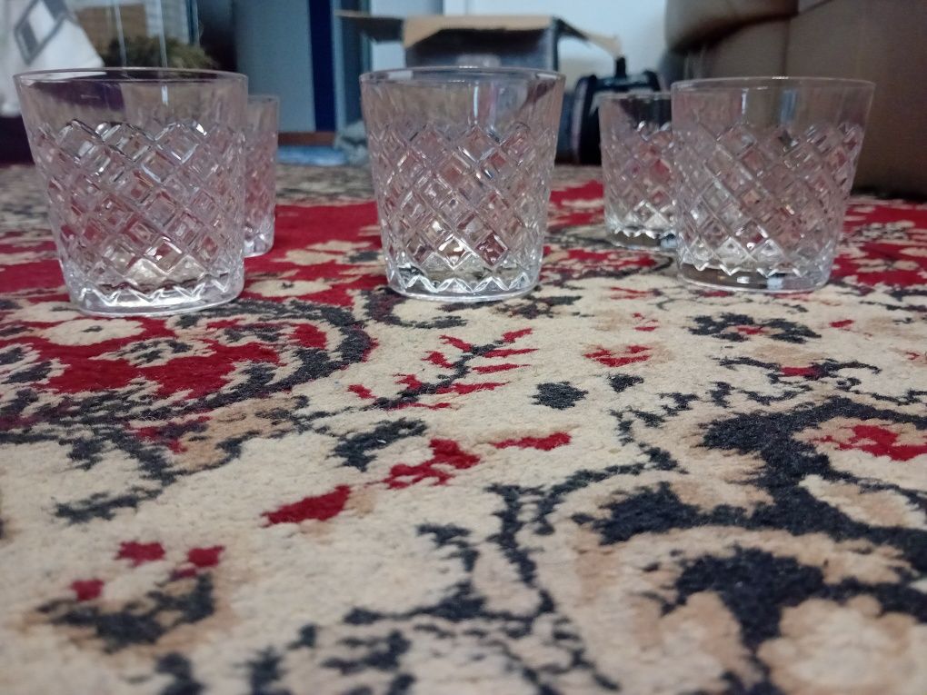 Kryształowe szklanki do whisky. Komplet.