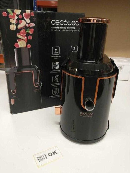 Cecotec Licuadora ExtremeTitanium 19000 XXL, preta