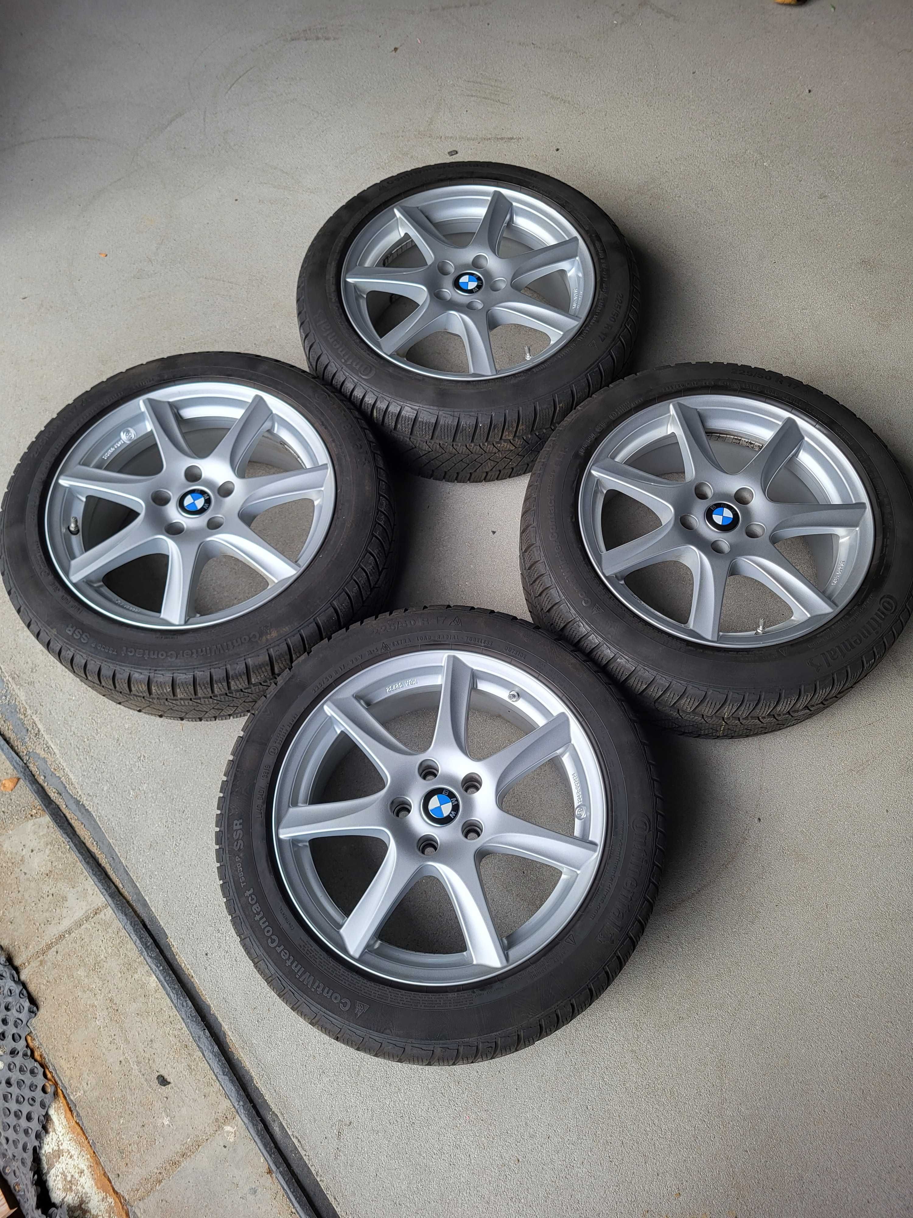 [k137] Koła zimowe BMW 17 Cali 5x112 Continental 225/50/17 7mm BMW 3