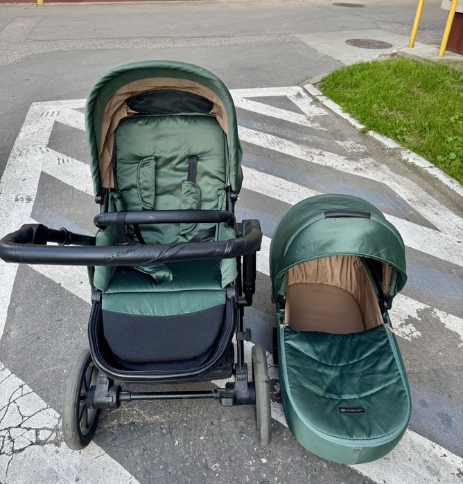 Zielony wozek  Kinderkraft  Prime 2 2w1