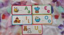 Coleção 5 puzzles vogais aeiou