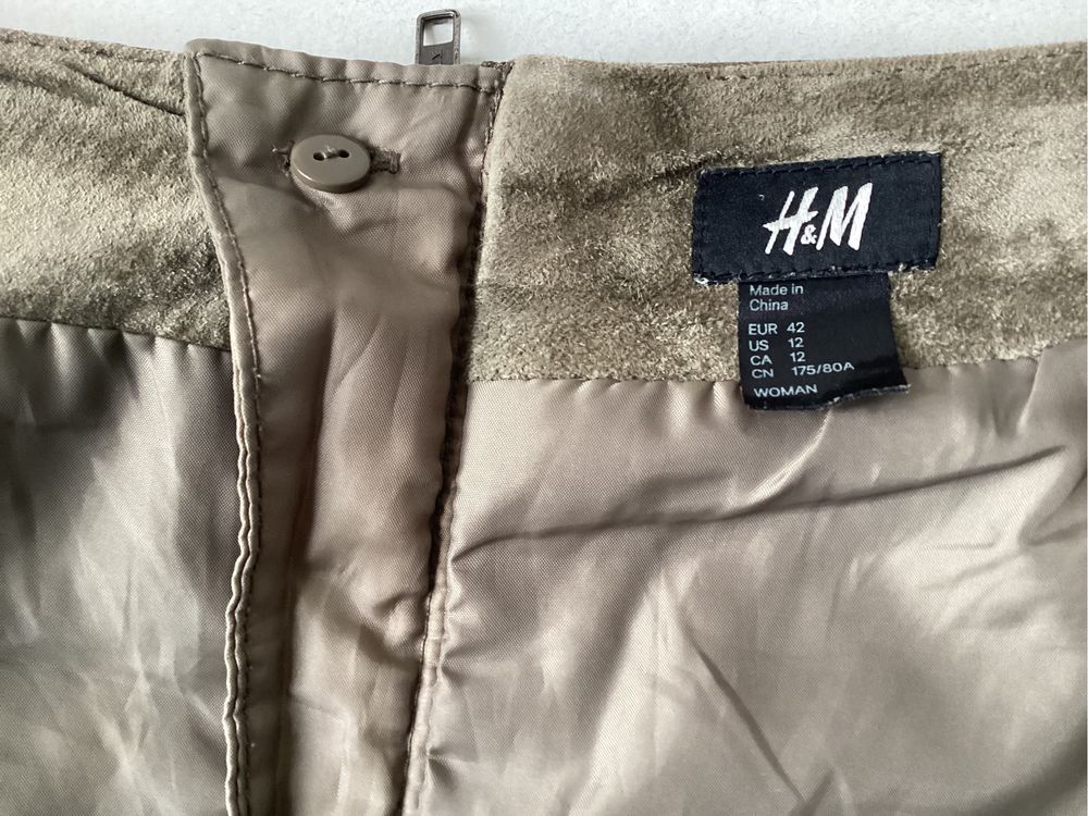 Spódnica zamszowa H&M rozmiar XL