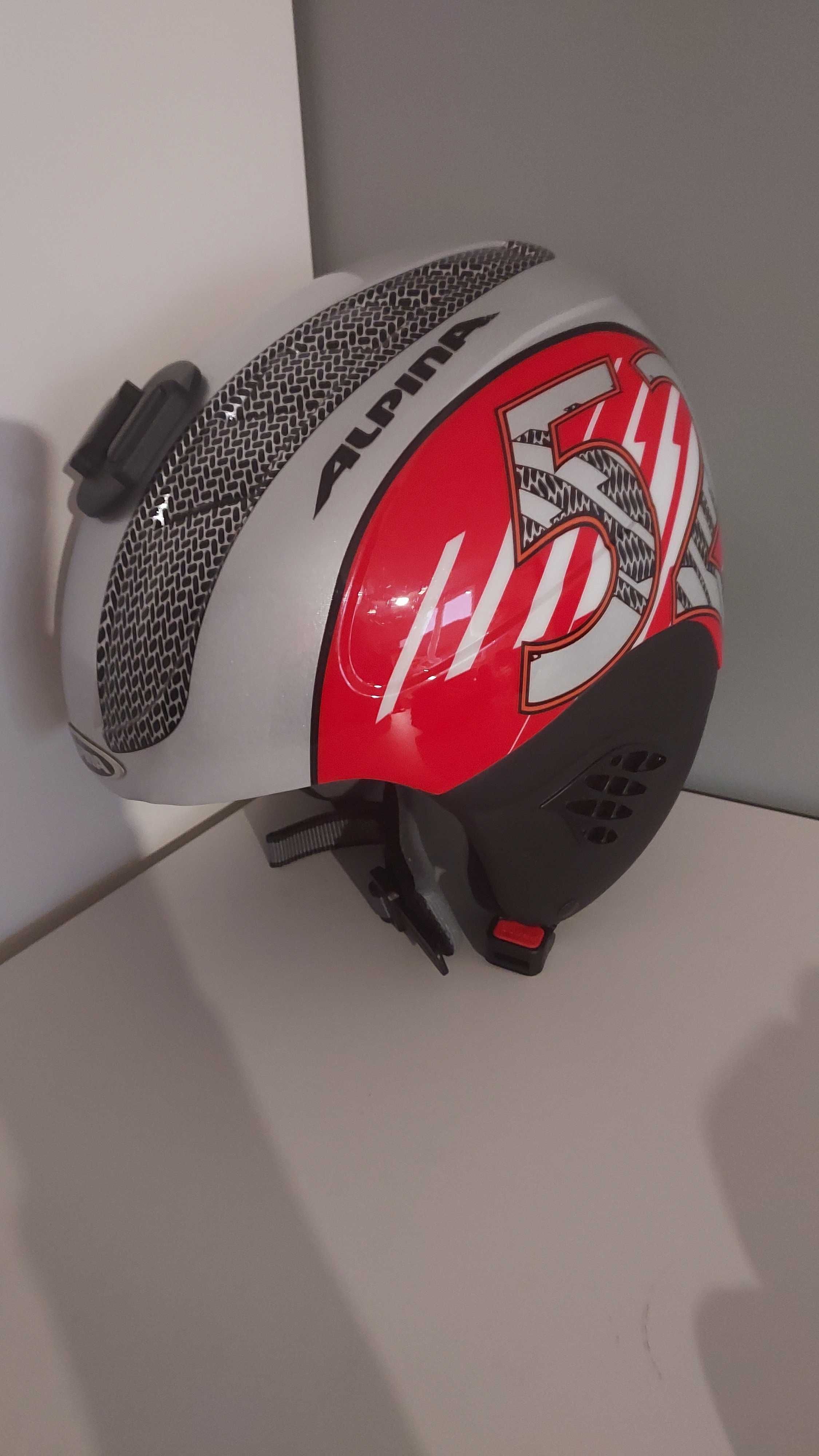 kask alpina junior 54 / 58 i gogle blizzard