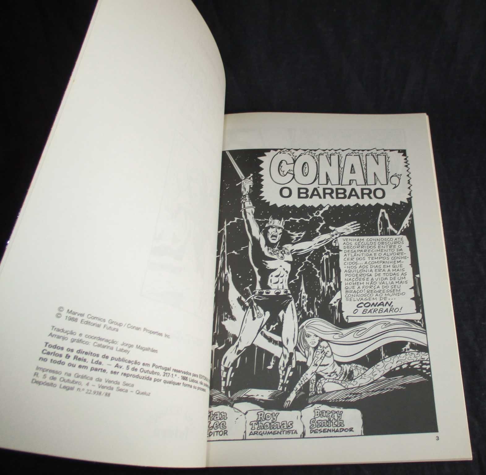 Livros BD Conan Saga volumes 1 e 2 Futura 1988