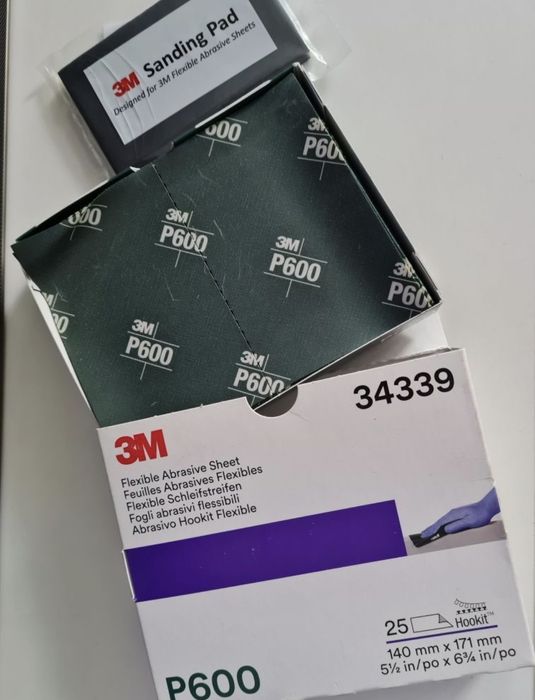 3M elastyczne arkusze ścierne P600