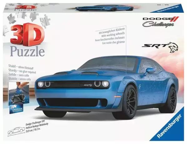 Puzzle 3D 163el Samochód Dodge Challenger Hellcat 112838 Ravensburger